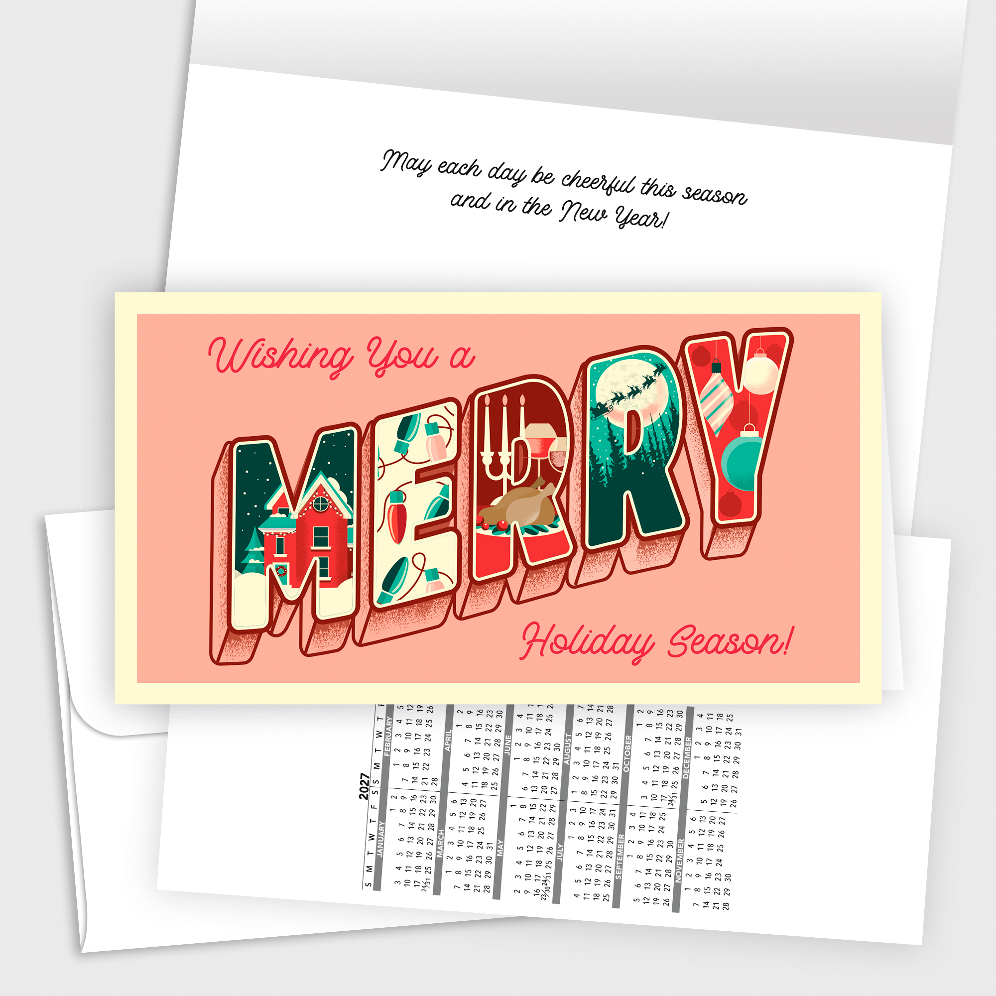 Merry Holidays Pocket Calendar C3493T-A